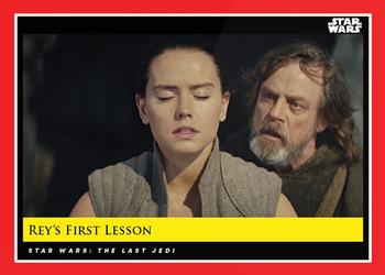2018-19 Topps Star Wars Galactic Moments Countdown to Episode IX #128 Rey's First Lesson Front