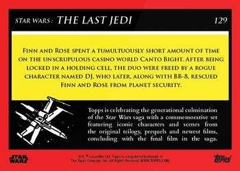 2018-19 Topps Star Wars Galactic Moments Countdown to Episode IX #129 Escaping Canto Bight Back