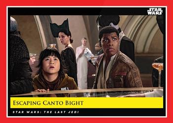 2018-19 Topps Star Wars Galactic Moments Countdown to Episode IX #129 Escaping Canto Bight Front