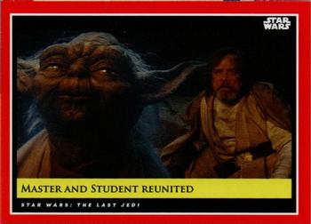 2018-19 Topps Star Wars Galactic Moments Countdown to Episode IX #132 Master And Student Reunited Front