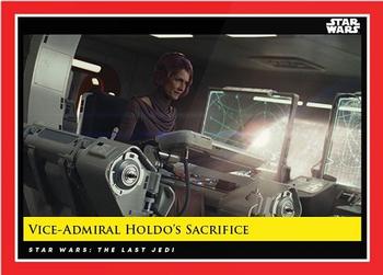 2018-19 Topps Star Wars Galactic Moments Countdown to Episode IX #135 Vice Admiral Holdo's Sacrifice Front