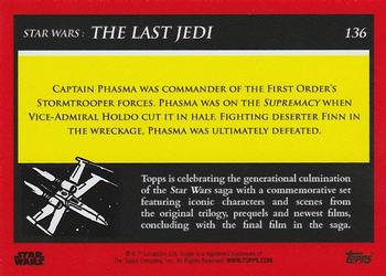 2018-19 Topps Star Wars Galactic Moments Countdown to Episode IX #136 Captain Phasma Back