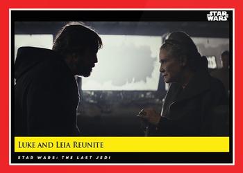 2018-19 Topps Star Wars Galactic Moments Countdown to Episode IX #138 Luke and Leia Reunite Front
