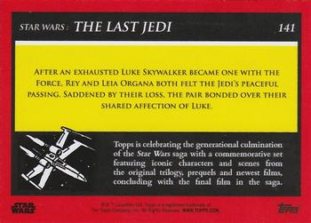 2018-19 Topps Star Wars Galactic Moments Countdown to Episode IX #141 The Passing of Luke Skywalker Back