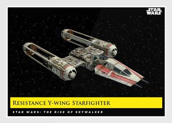 2018-19 Topps Star Wars Galactic Moments Countdown to Episode IX #149 Resistance Y-Wing Starfighter Front