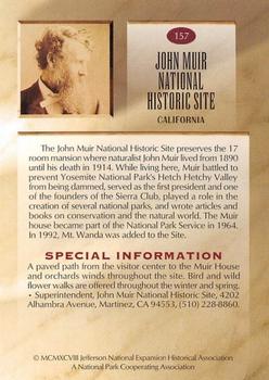 1998 National Parks Collection 2nd Edition #157 John Muir National Historic Site Back