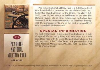 1998 National Parks Collection 2nd Edition #175 Pea Ridge National Military Park Back