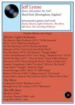 2018-20 J2 Cards Classic Rock #19 Jeff Lynne Back