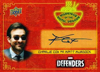 2018 Upper Deck Marvel's The Defenders - Markings of the Royal Dragon Autographs #RD-DD Charlie Cox Front
