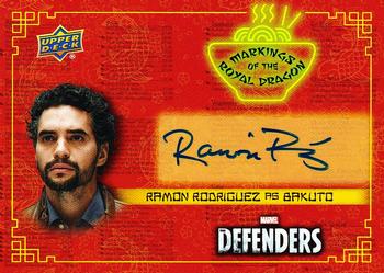 2018 Upper Deck Marvel's The Defenders - Markings of the Royal Dragon Autographs #RD-RR Ramon Rodriguez Front