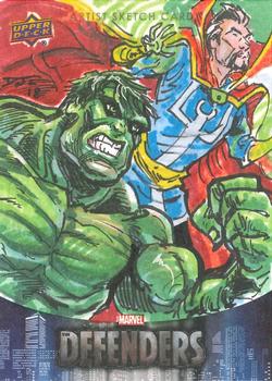 2018 Upper Deck Marvel's The Defenders - Sketch Artist #NNO Daniel Logan Front