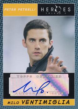 2008 Topps Heroes Volume 2 - Autographs #NNO Milo Ventimiglia Front