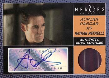2008 Topps Heroes Volume 2 - Autograph Costumes #NNO Adrian Pasdar Front