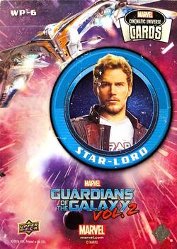2017 Upper Deck Marvel Guardians of the Galaxy Vol. 2 Walmart/Hanes #WP-6 Star-Lord Back
