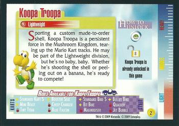2009 Enterplay Mario Kart Wii #2 Koopa Troopa Back