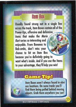 2009 Enterplay Mario Kart Wii #27 Item Box Back