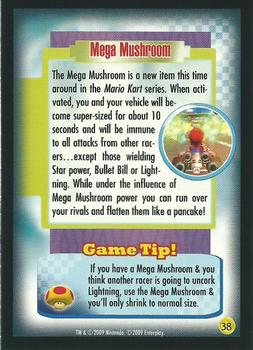 2009 Enterplay Mario Kart Wii #38 Mega Mushroom Back