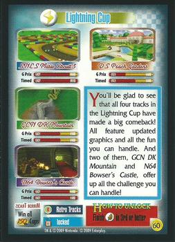 2009 Enterplay Mario Kart Wii #60 Lightning Cup Back