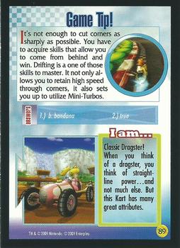 2009 Enterplay Mario Kart Wii #89 Become a Drift King! Back