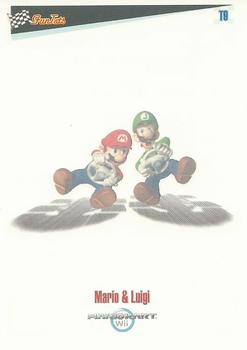 2009 Enterplay Mario Kart Wii - FunTats #T9 Mario & Luigi Front