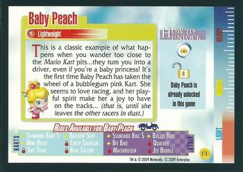 2009 Enterplay Mario Kart Wii - Foil Cards #F3 Baby Peach Back