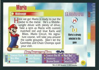 2009 Enterplay Mario Kart Wii - Foil Cards #F5 Mario Back
