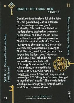 2007 BibleQuest #NNO Daniel: The Lion's Den Back