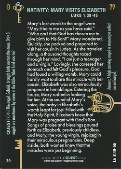 2007 BibleQuest #NNO Nativity: Mary Visits Elizabeth Back