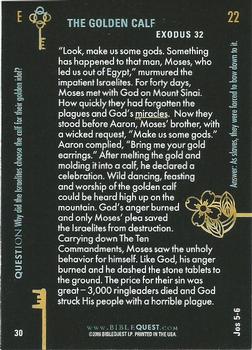 2007 BibleQuest #NNO The Golden Calf Back