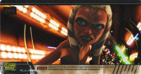 2009 Topps Widevision Star Wars: The Clone Wars - Animation Cels #6 Ahsoka Back