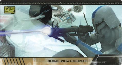 2009 Topps Widevision Star Wars: The Clone Wars - Animation Cels #7 Clone Snowtroopers Front