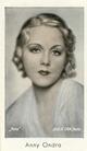 1934 Massary Caid Beruhmter Filmkunstler (Famous Film Artistes) #181 Anny Ondra Front