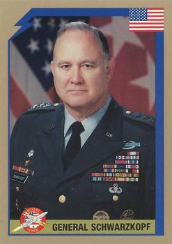 1991 America's Major Players Desert Storm Weapon Profiles Victory Edition #1V General Schwarzkopf Front