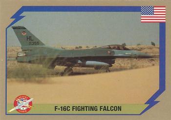 1991 America's Major Players Desert Storm Weapon Profiles Victory Edition #17V F-16C Fighting Falcon Front