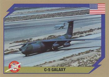 1991 America's Major Players Desert Storm Weapon Profiles Victory Edition #31V C-5 Galaxy Front