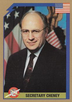1991 America's Major Players Desert Storm Weapon Profiles #3 Secretary Cheney Front