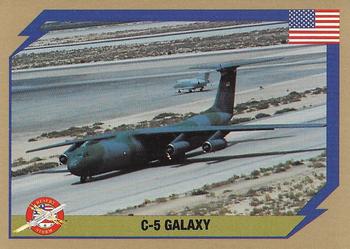 1991 America's Major Players Desert Storm Weapon Profiles #31 C-5 Galaxy Front