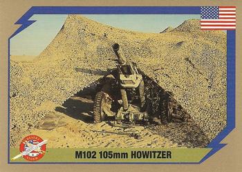 1991 America's Major Players Desert Storm Weapon Profiles #59 M102 105mm Howitzer Front