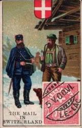 1903 Imperial Tobacco Co. of Canada (ITC) Mail Carriers and Stamps (C19) #NNO Switzerland Front
