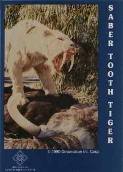 1990 McDag Baton Rouge General Medical Center Prehistoric Animals #8 Saber Tooth Tiger Front