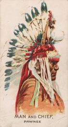 1911 Philadelphia Caramel Indian Pictures (E46) #16 Man And Chief Front