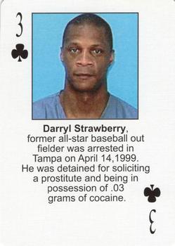 2003 Starz Behind Barz - 2nd Version #3♣ Darryl Strawberry Front
