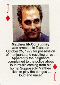 2003 Starz Behind Barz - 2nd Version #J♦ Matthew McConaughey Front