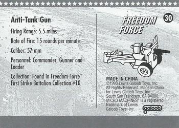 1993 Galoob Micro Machines Military #30 Anti-Tank Gun Back