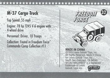 1993 Galoob Micro Machines Military #32 M-37 Cargo Truck Back
