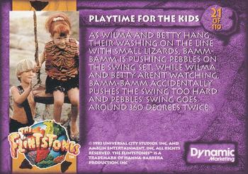 1993 Dynamic Marketing The Flintstones #21 Playtime for the Kids Back