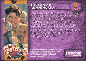 1993 Dynamic Marketing The Flintstones #23 The Sand is Running Out Back