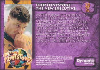 1993 Dynamic Marketing The Flintstones #25 Fred Flintstone – The New Executive Back