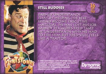 1993 Dynamic Marketing The Flintstones #36 Still Buddies Back