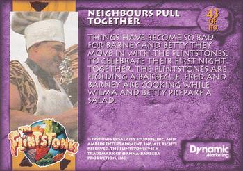 1993 Dynamic Marketing The Flintstones #43 Neighbours Pull Together Back
